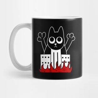 Cat Burns City Mug